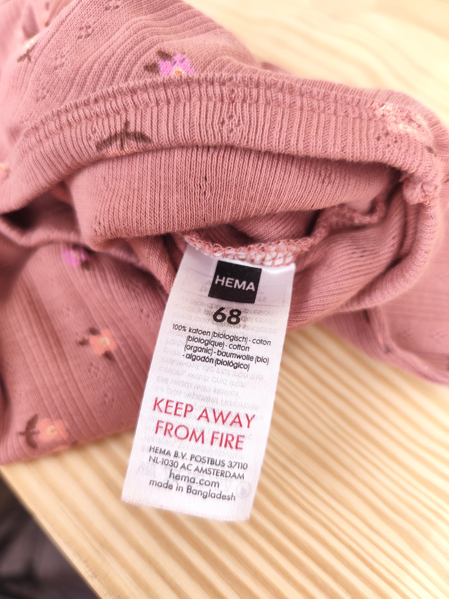 Hema Body - Blumen - Größe 68