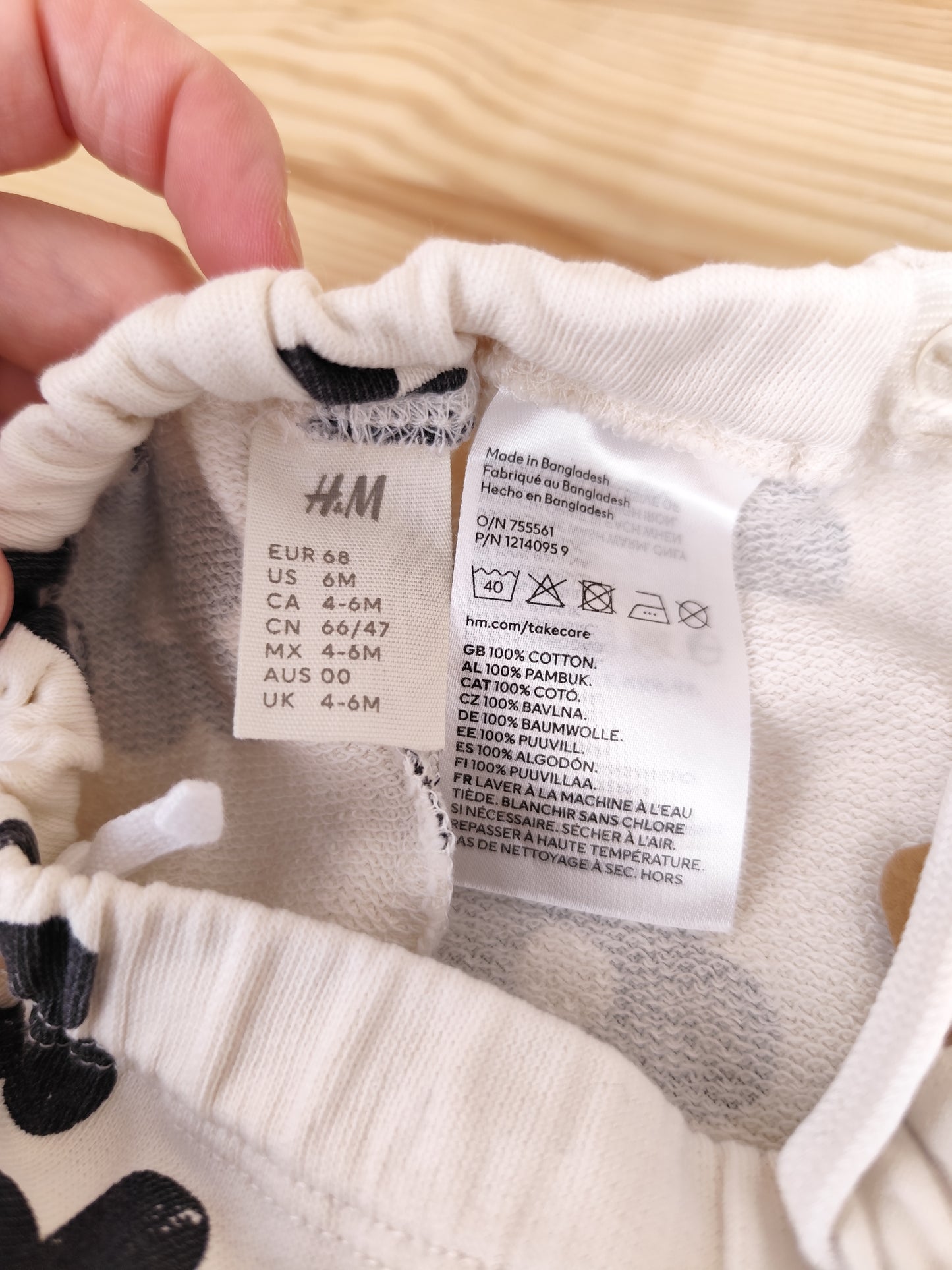H&M Hose - Blumen - Größe 68