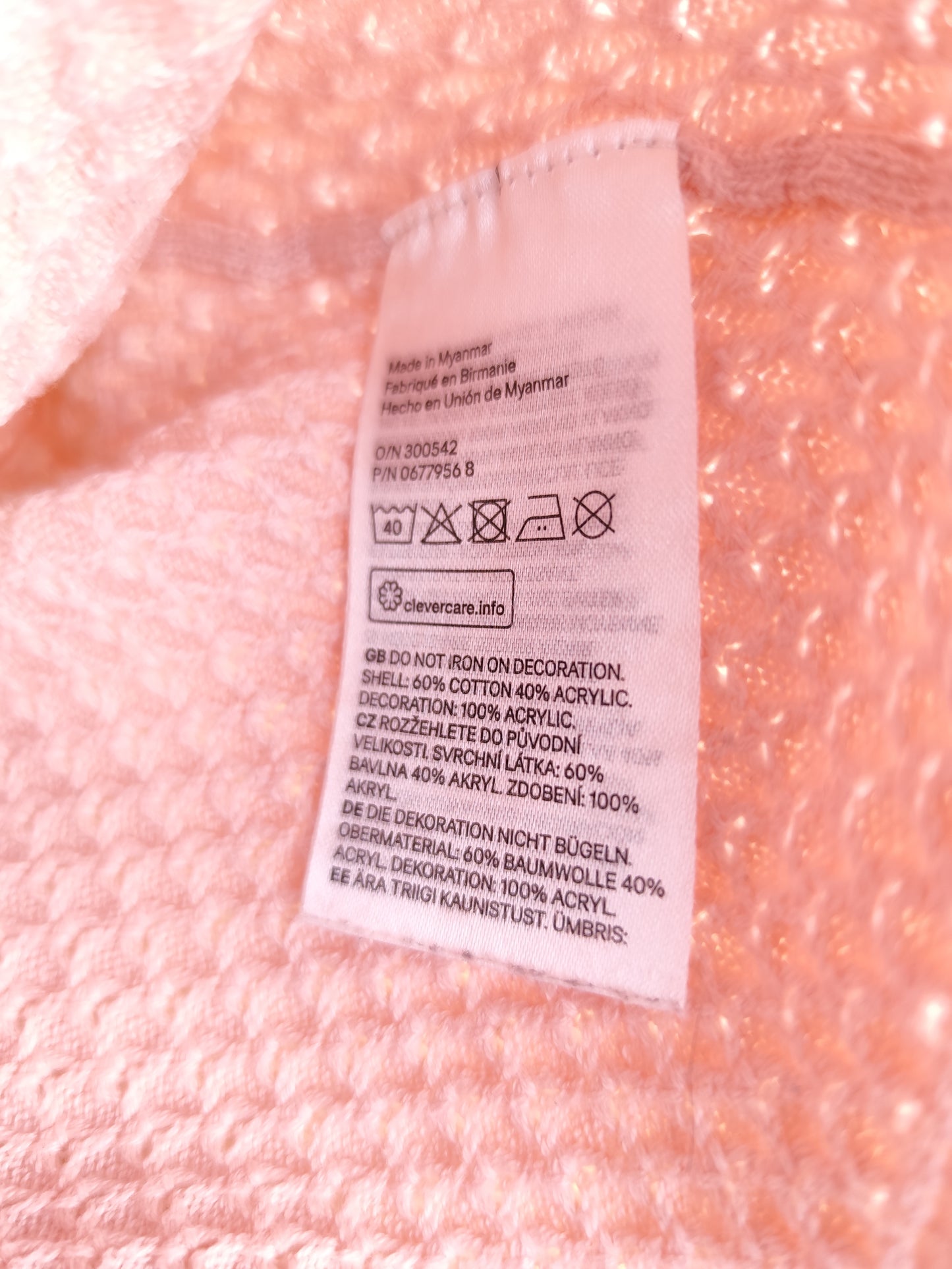 H&M Strickpullover - Herzen - Größe 68