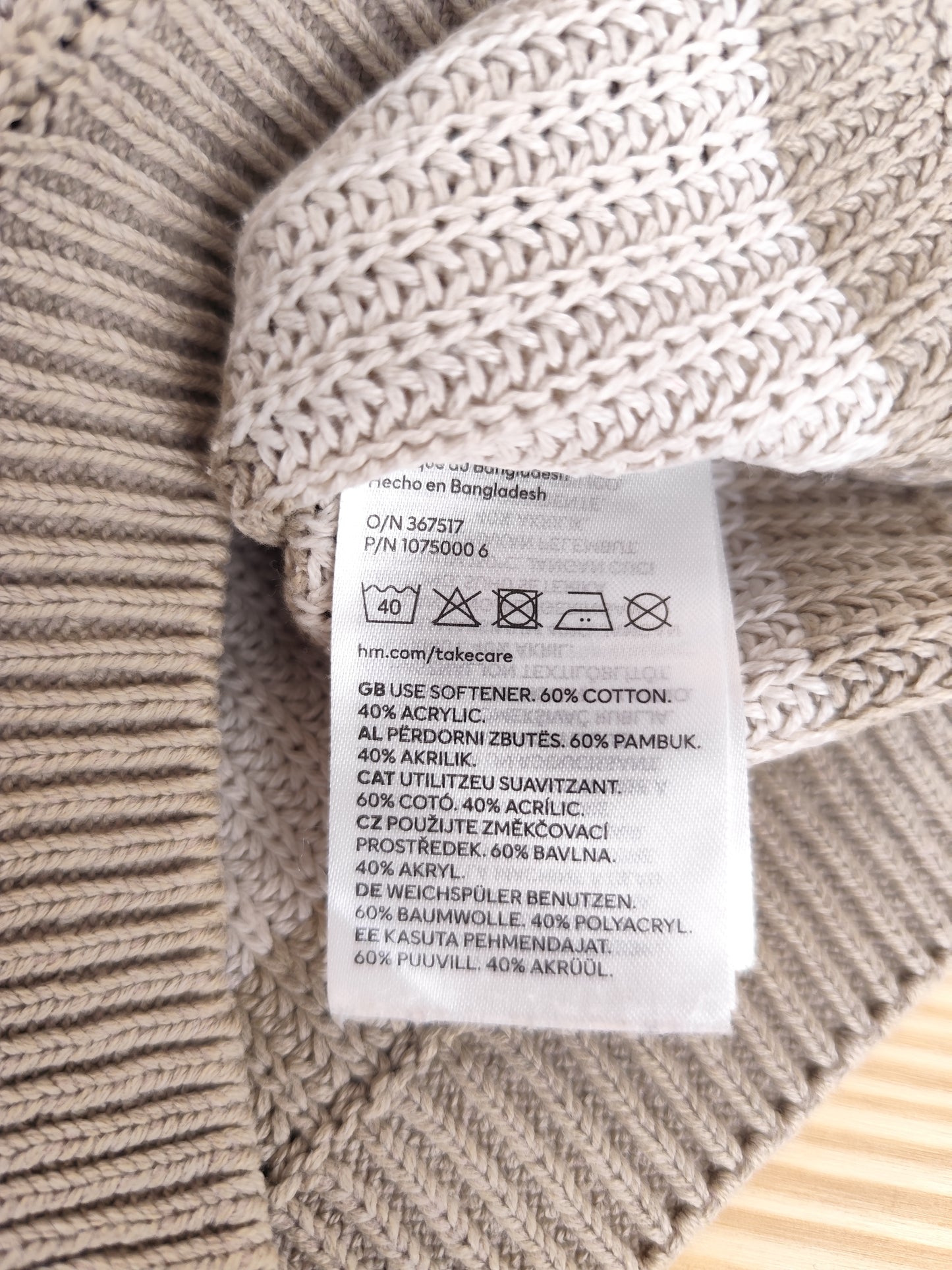 H&M Pullover - Streifen - Größe 98