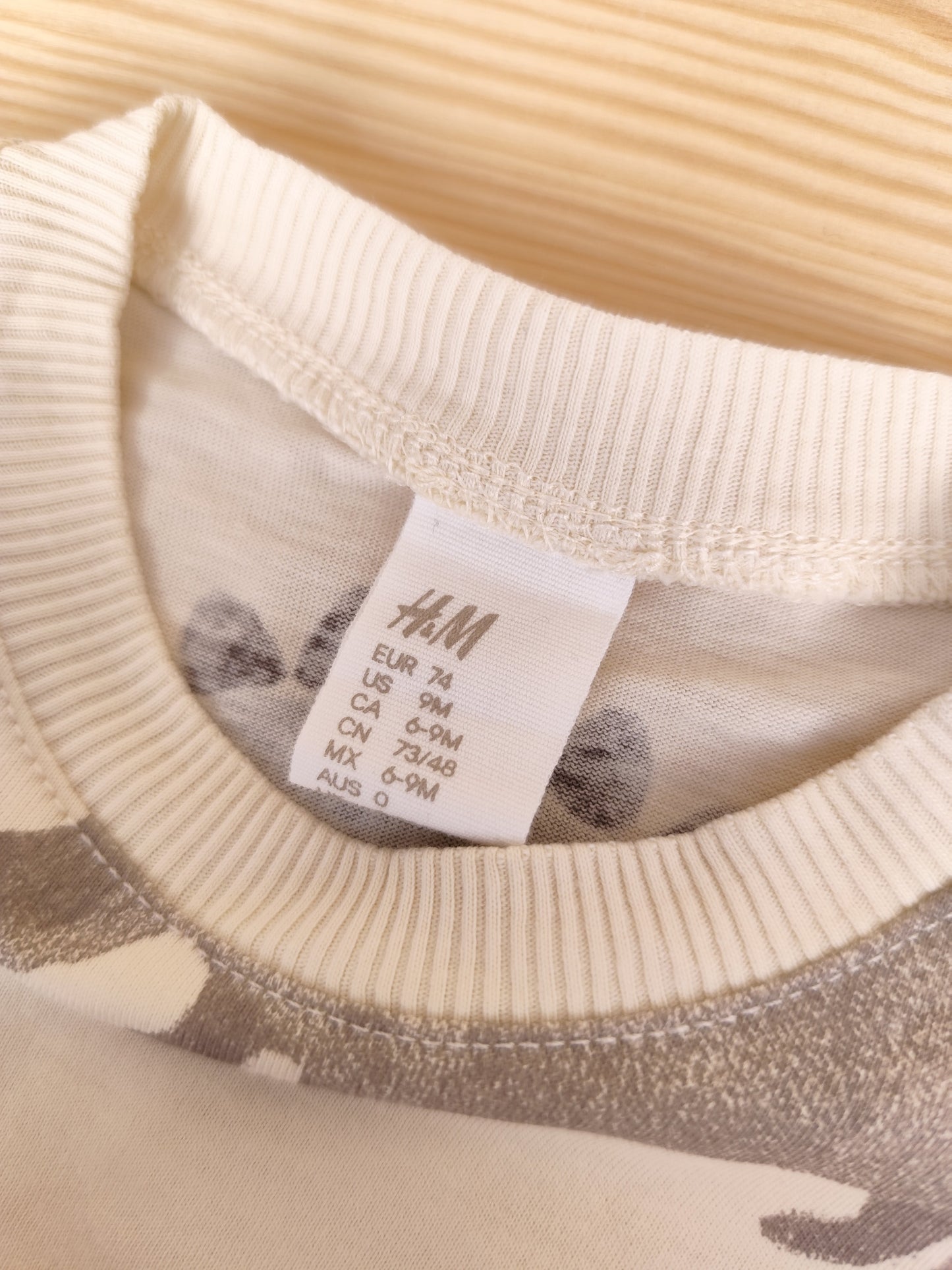 H&M - Langarmshirt - Dino - Größe 74