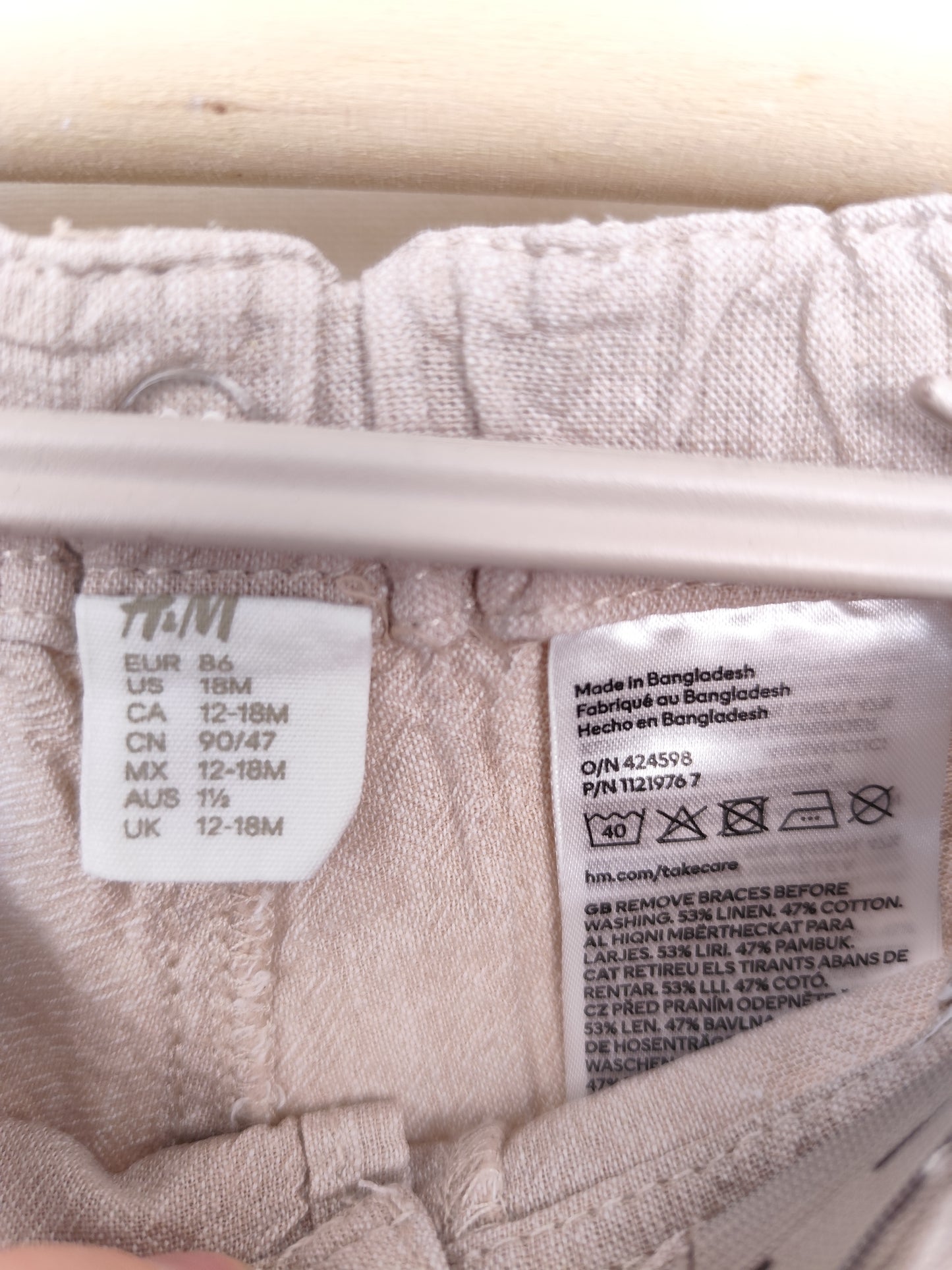 H&M - Shorts Leinenmix - Größe 86