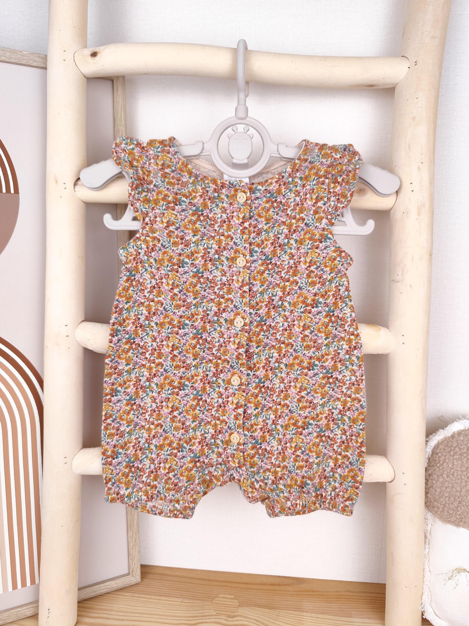 H&M Strampler - Blumen - Größe 50