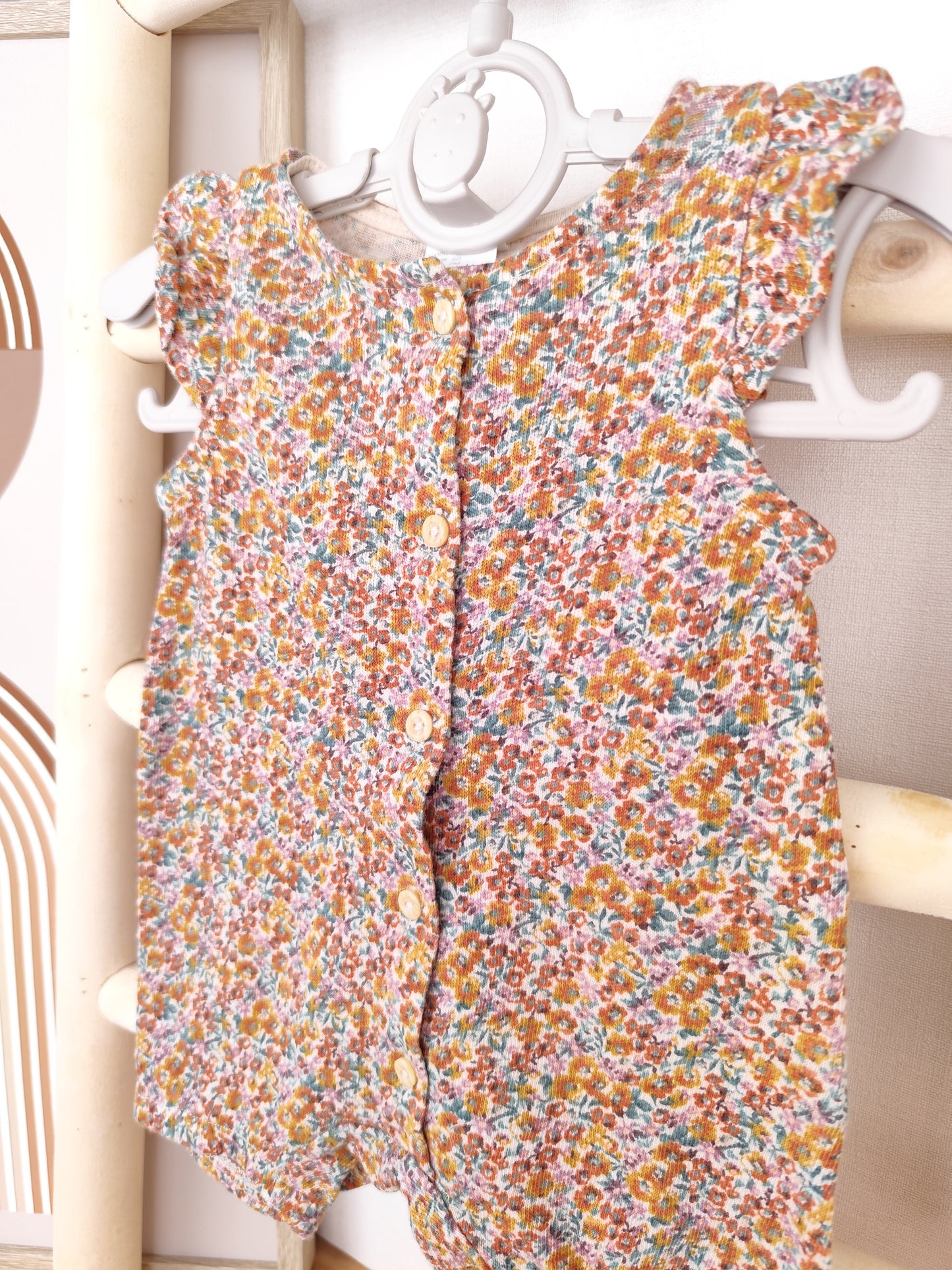 H&M Strampler - Blumen - Größe 50