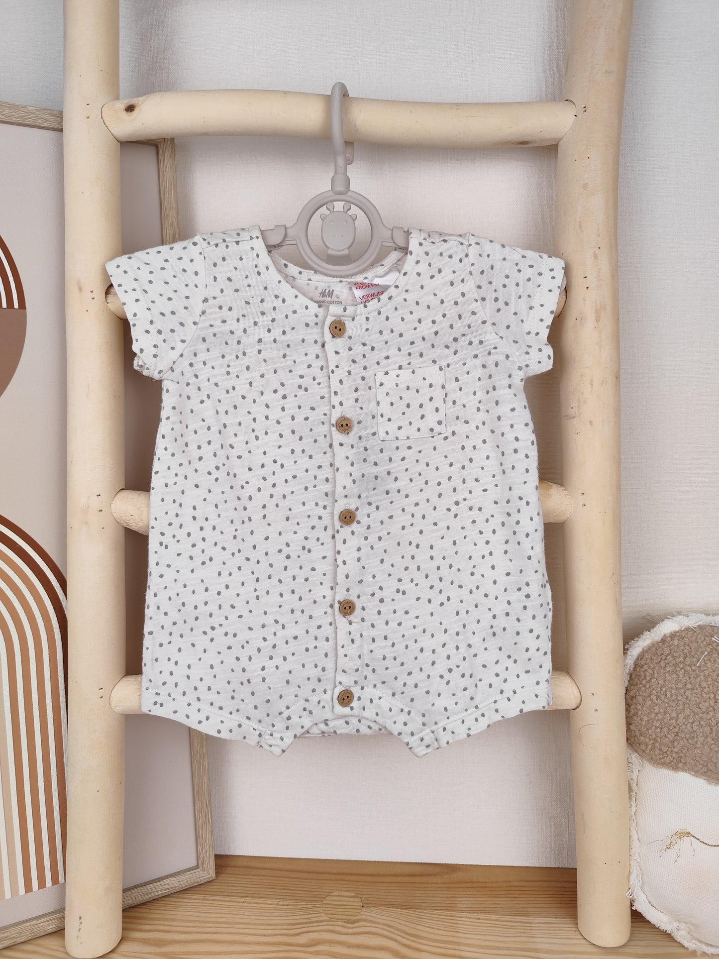 H&M Strampler - gepunktet - Größe 50