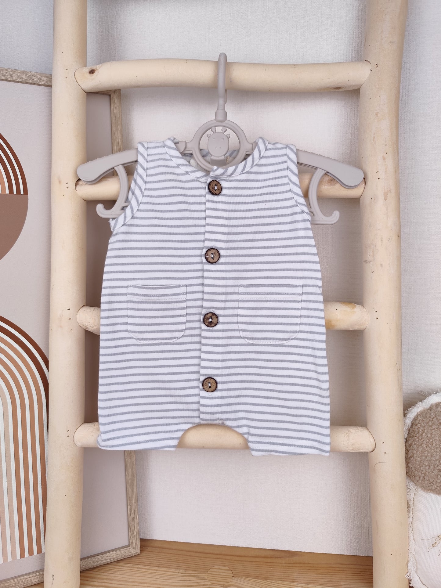 Hejlenki Strampler - gestreift - Größe 50 (B-Ware)