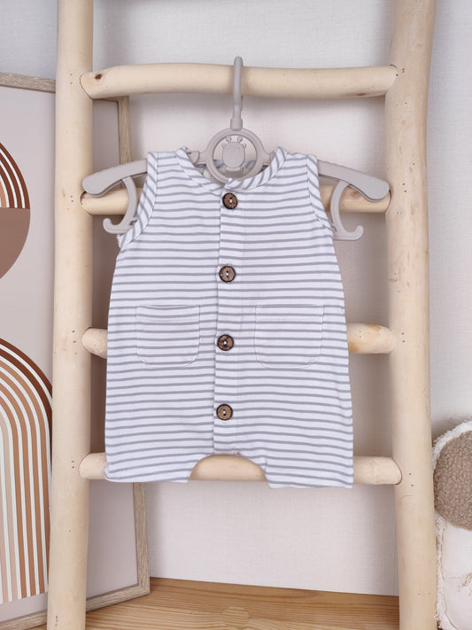 Hejlenki Strampler - gestreift - Größe 50 (B-Ware)