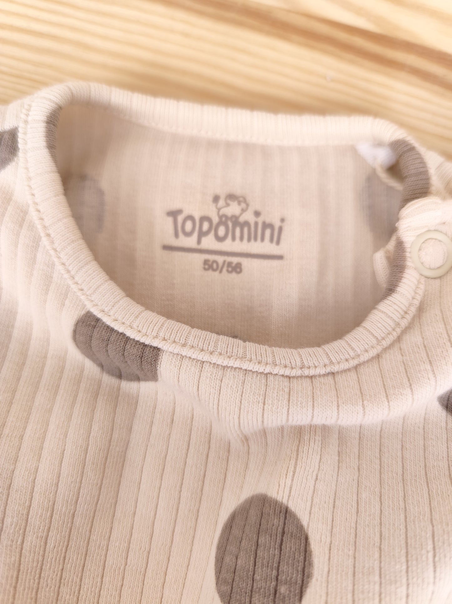 Topomini Langarmshirt - gepunktet - Größe 50/56