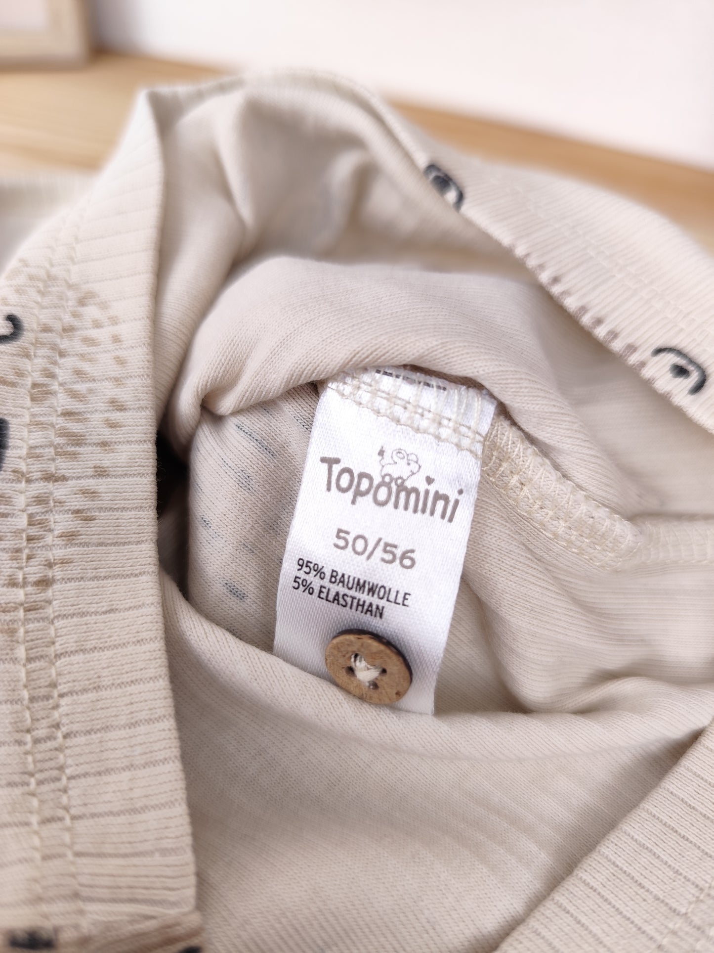 Topomini Langarmshirts - Tiermotiv - gerippt- Größe 50/56