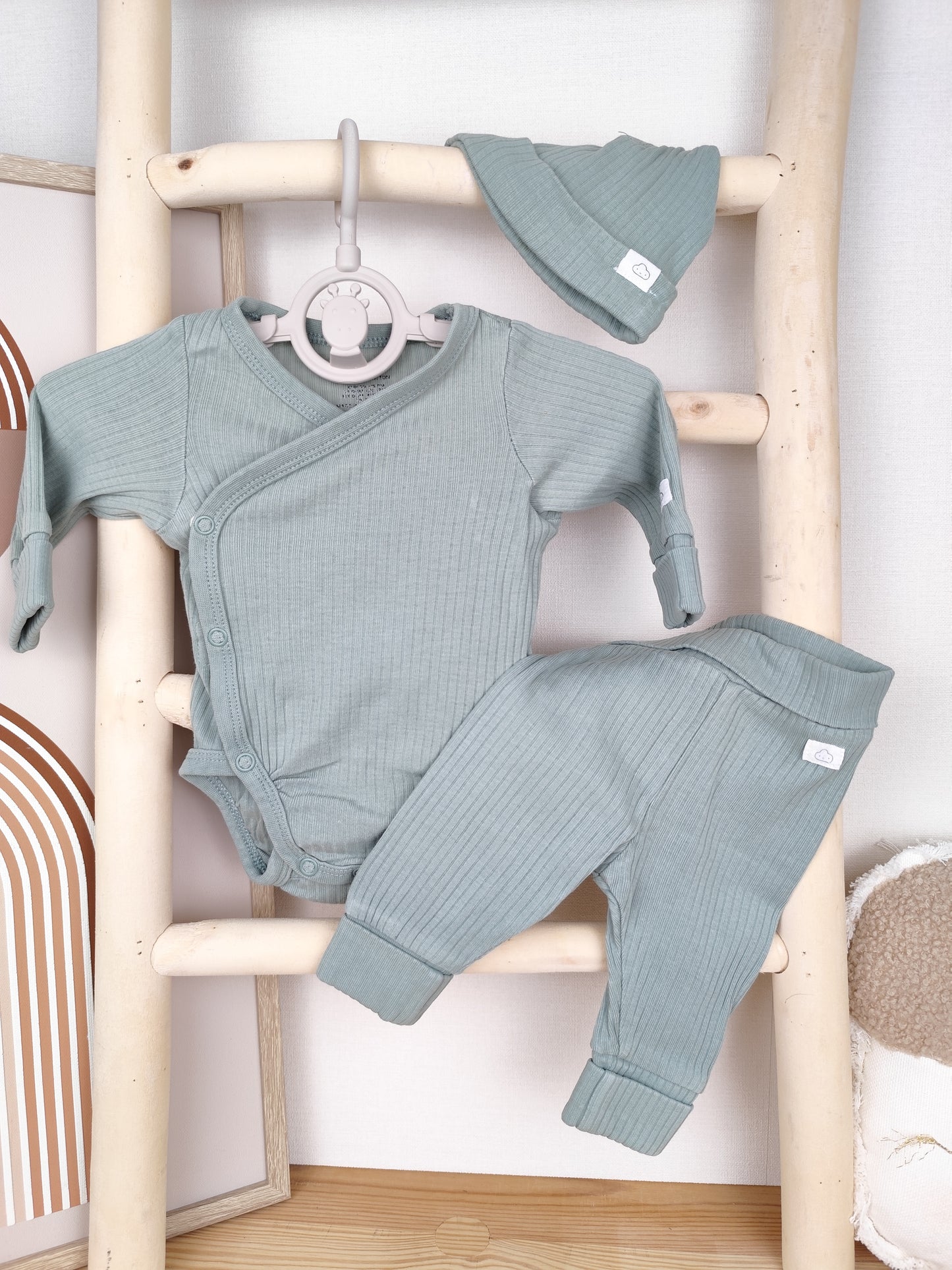 H&M Set - gerippt - mitwachsend - Größe 50