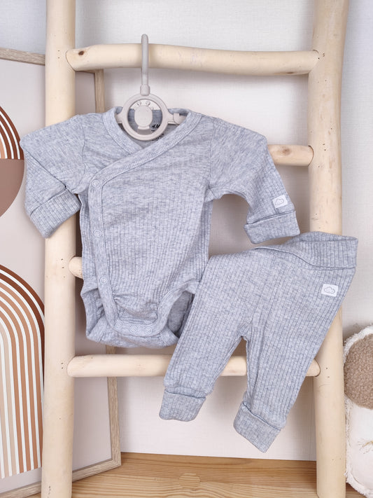 H&M Set - gerippt - mitwachsend - Größe 50