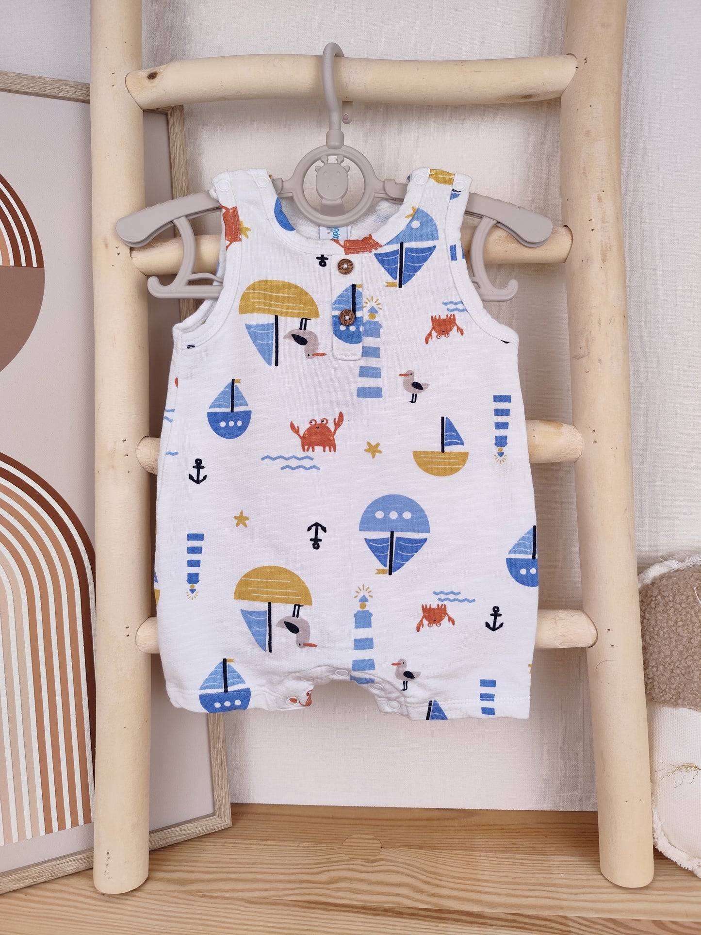 Topomini Jumpsuit - maritime Motive - Größe 56