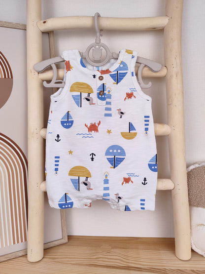 Topomini Jumpsuit - maritime Motive - Größe 56