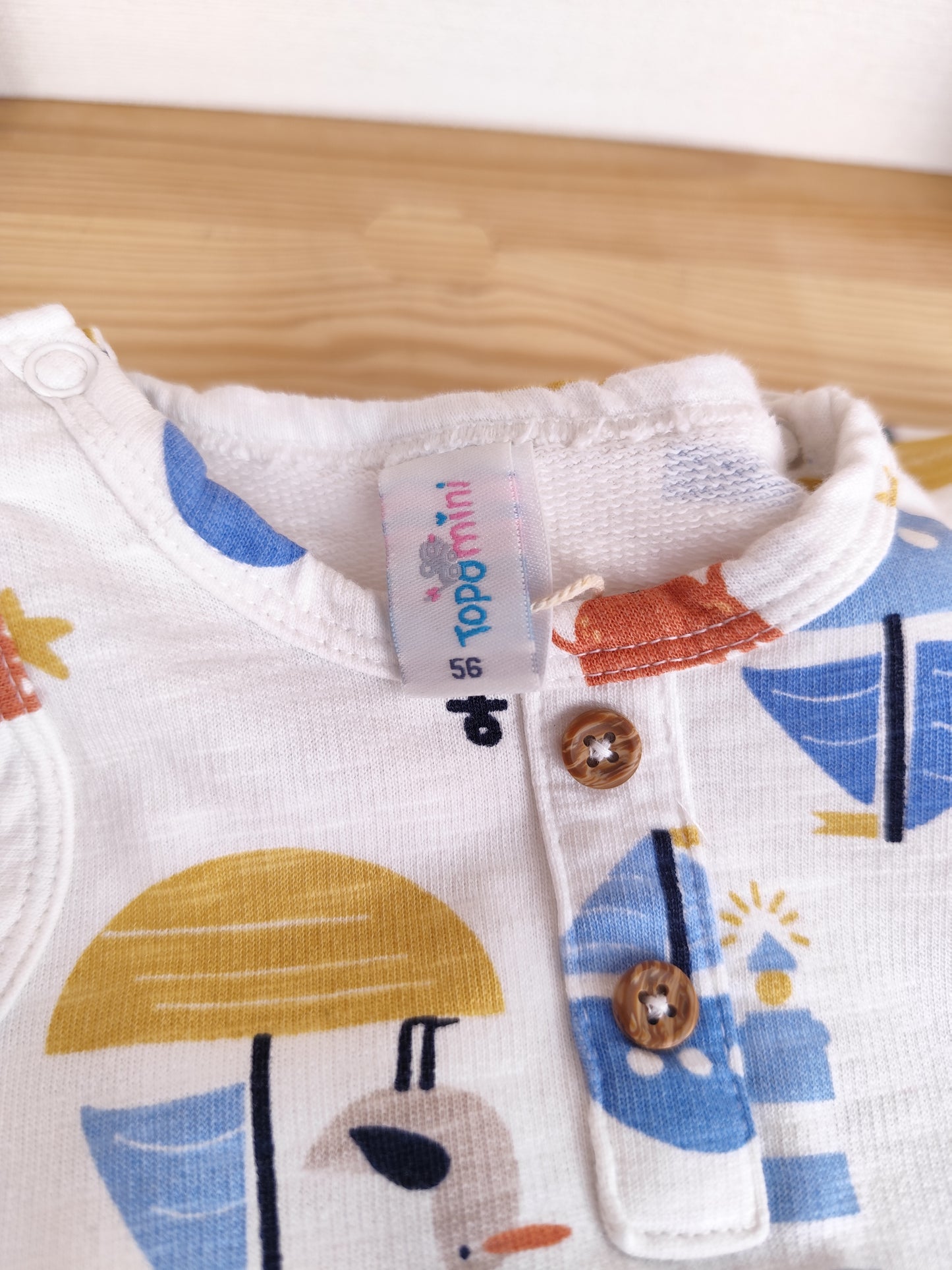 Topomini Jumpsuit - maritime Motive - Größe 56