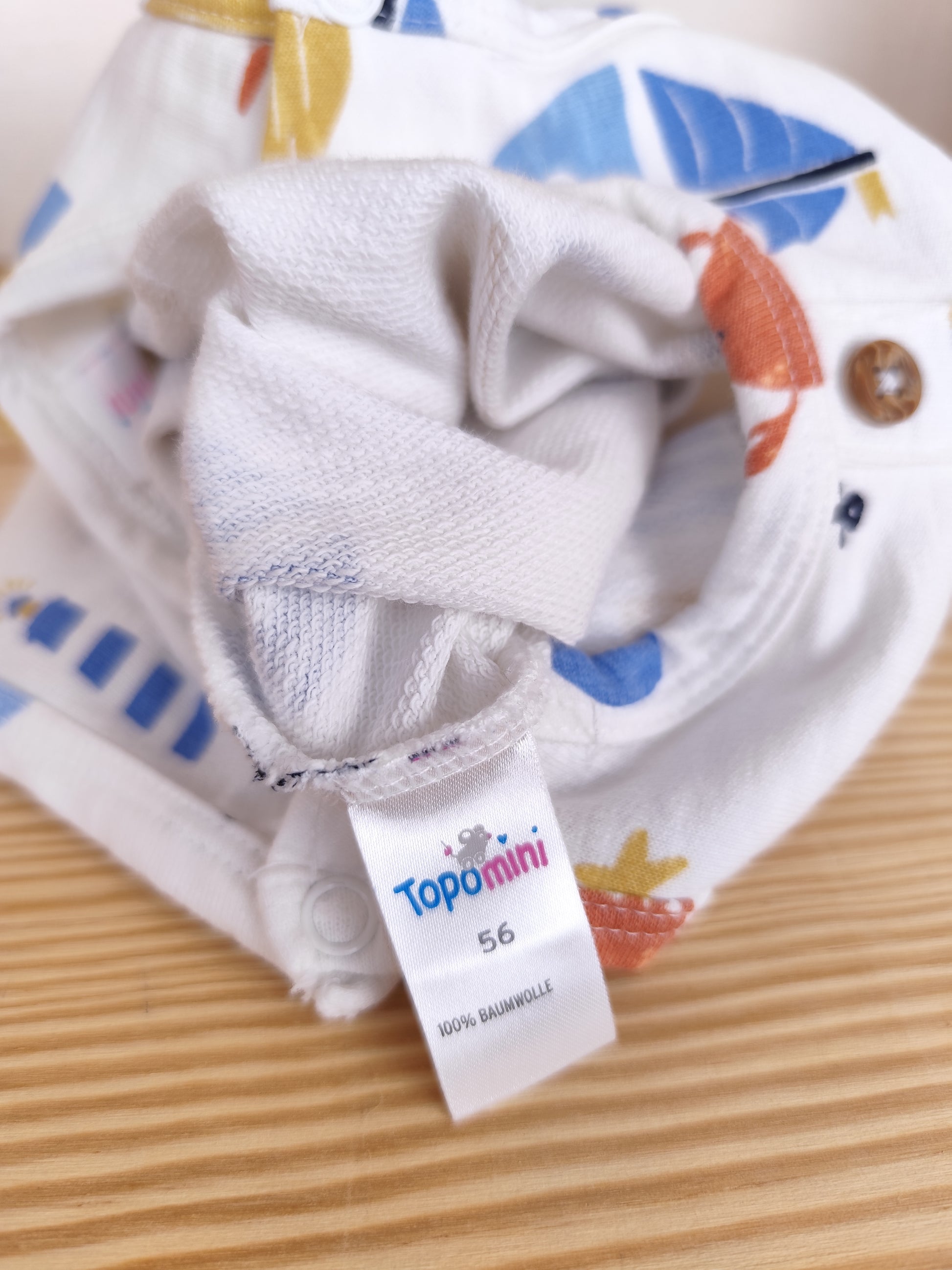 Topomini Jumpsuit - maritime Motive - Größe 56