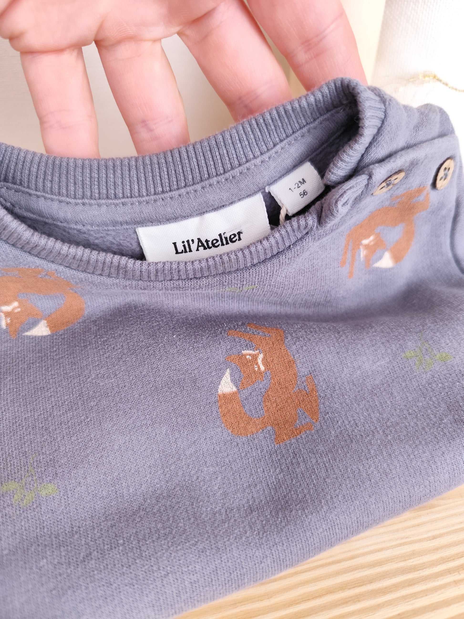 Lil'Atelier Pullover - Tiermotiv - Größe 56