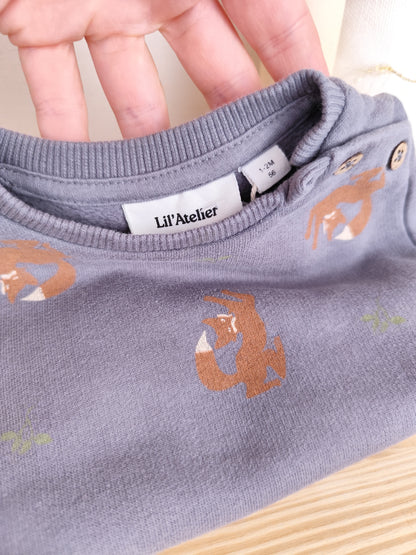 Lil'Atelier Pullover - Tiermotiv - Größe 56