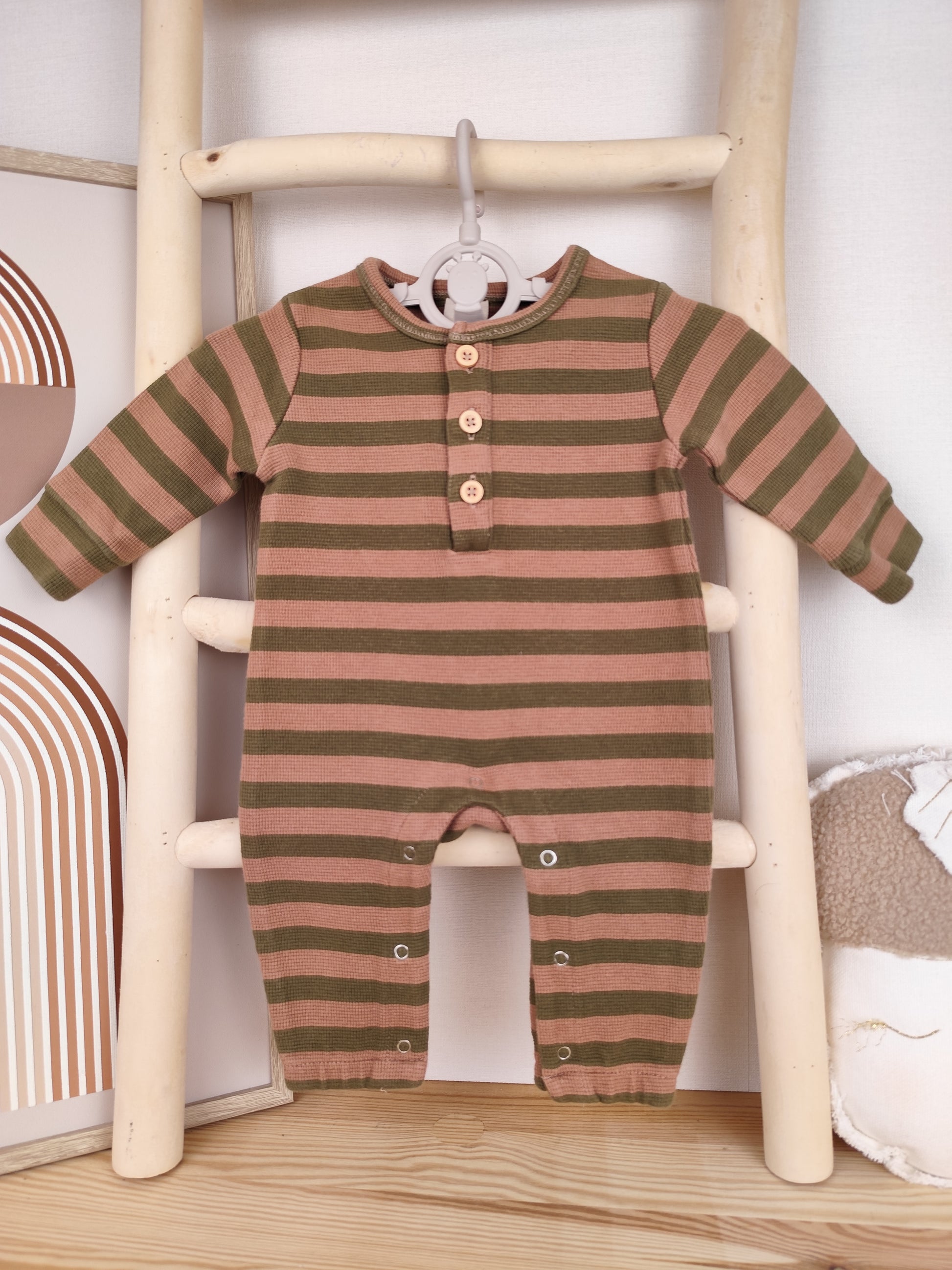 Alana Overall - gestreift - Größe 56