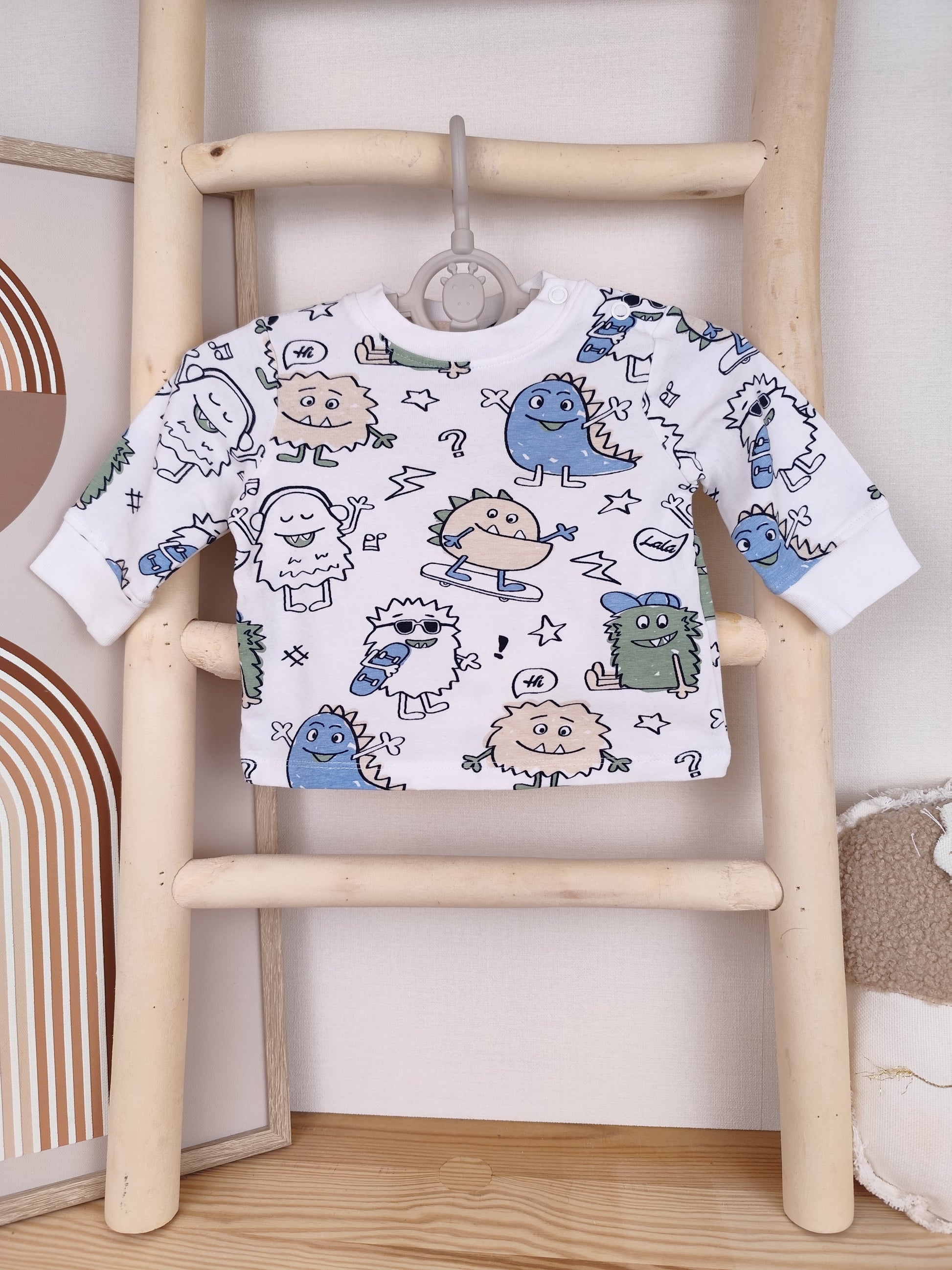 Topomini Langarmshirt - Motiv- Größe 56