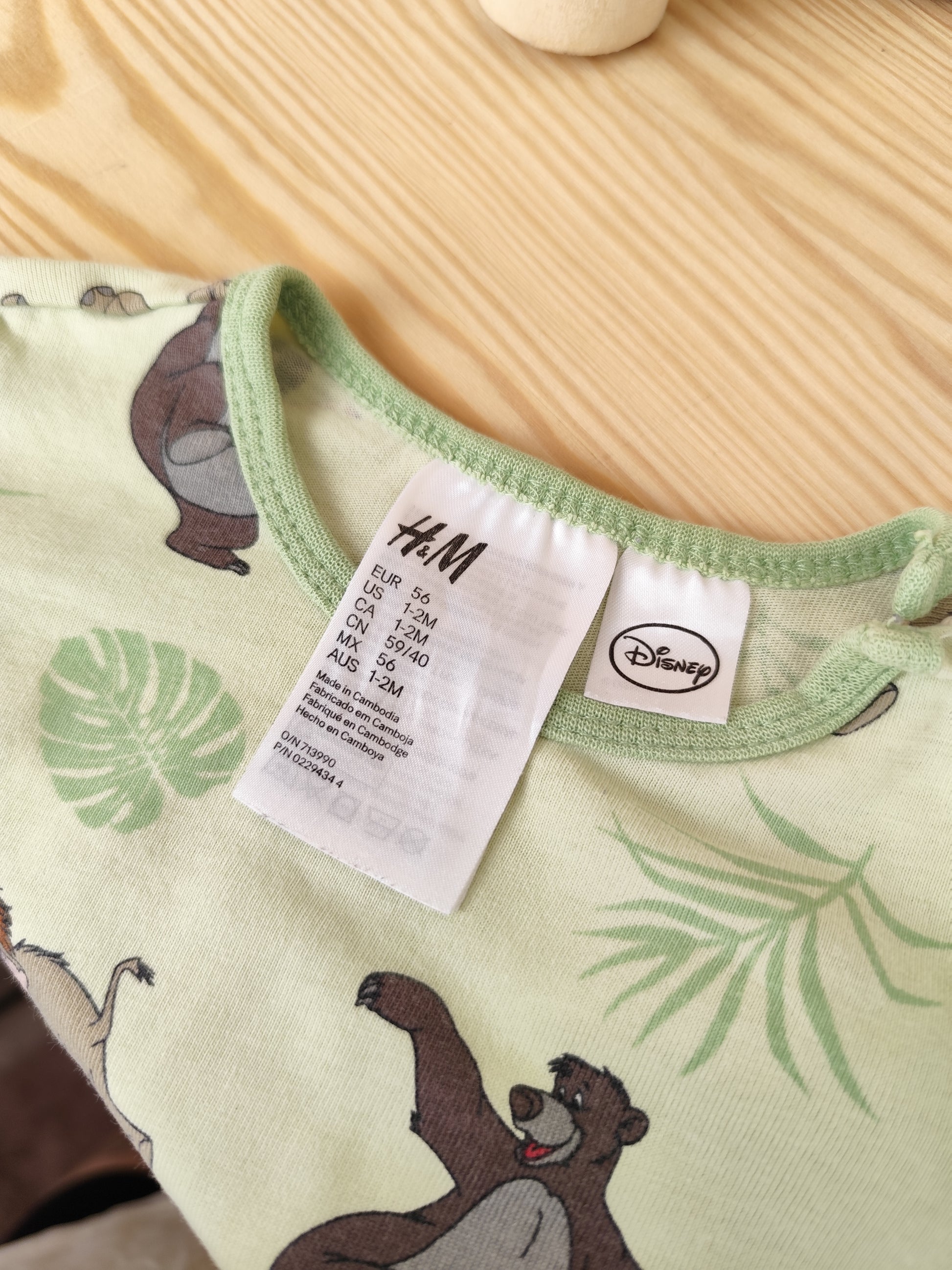 H&M Zweiteiliger Schlafanzug - Dschungelbuch - Größe 56