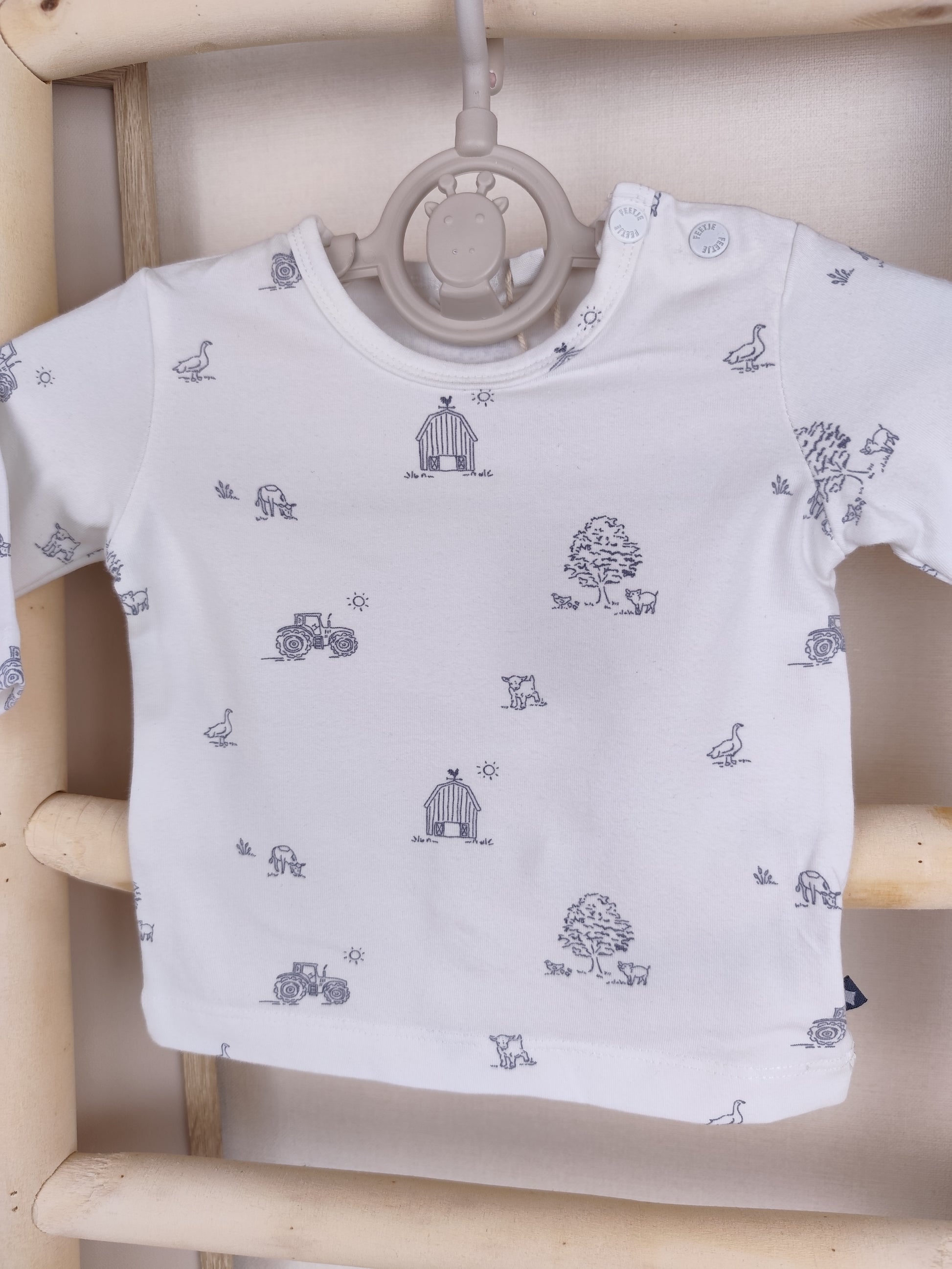 Feetje Langarmshirt - Bauernhof - Größe 56