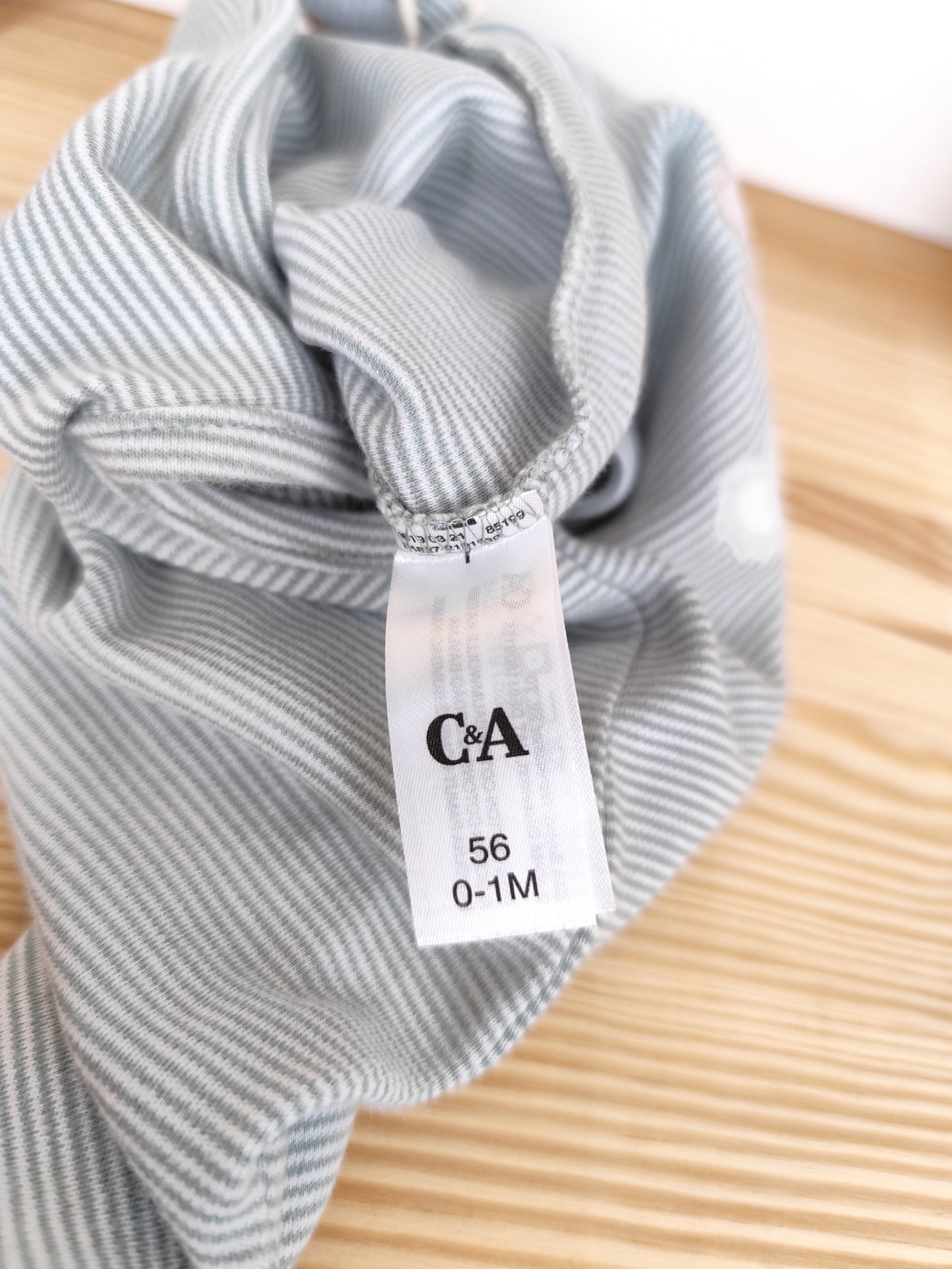 C&A Strampler - gestreift - Tiermotiv - Größe 56
