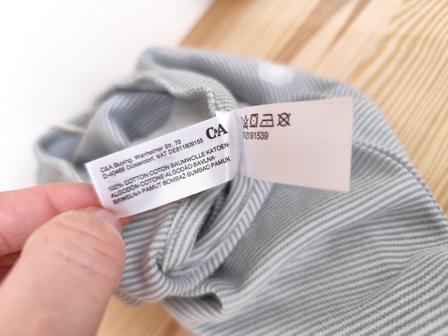 C&A Strampler - gestreift - Tiermotiv - Größe 56
