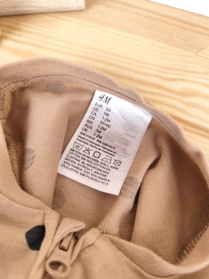 H&M Schlafanzug - gepunktet - Größe 56