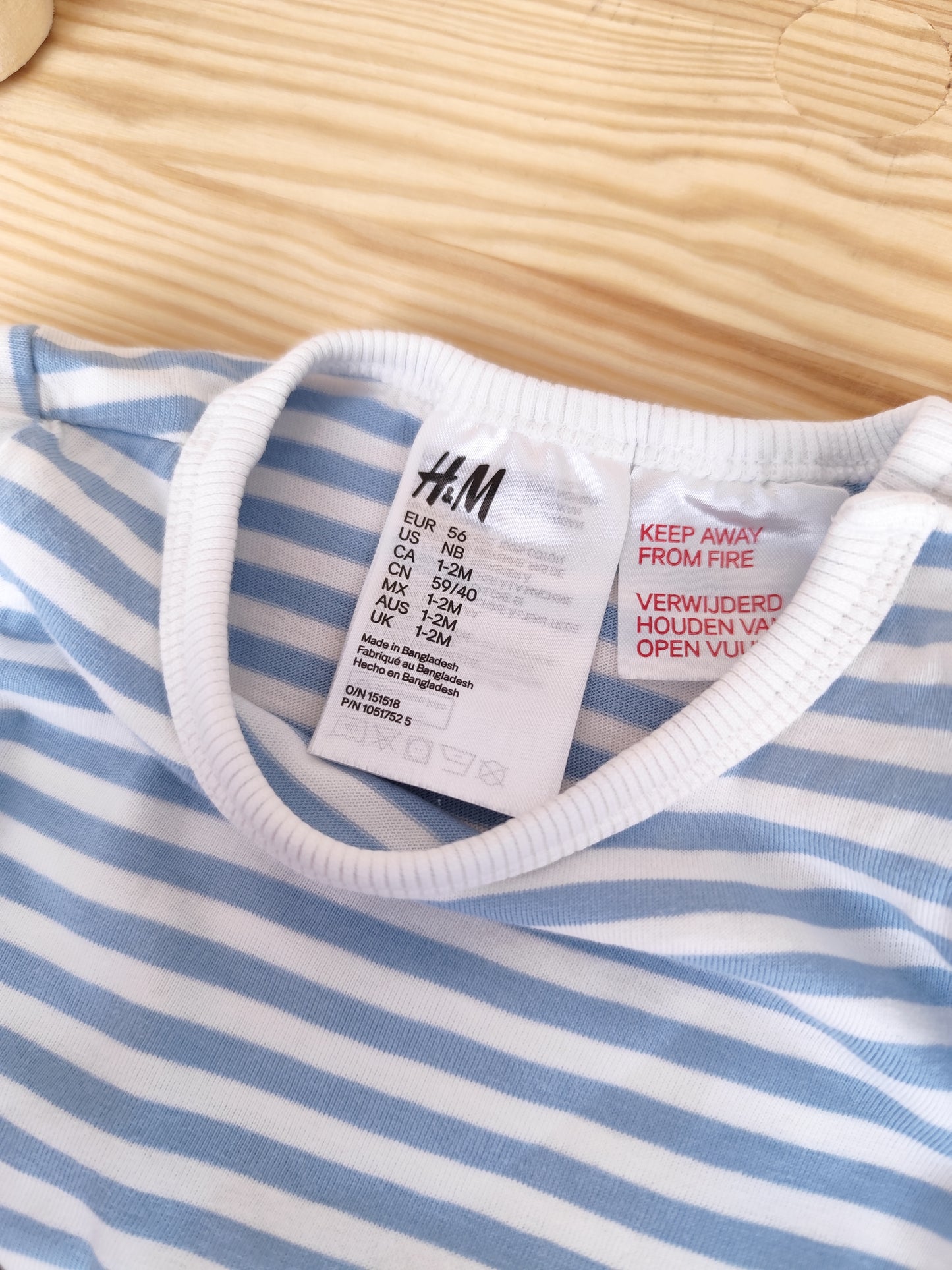 H&M 3 zweiteilige Schlafanzüge - Größe 56