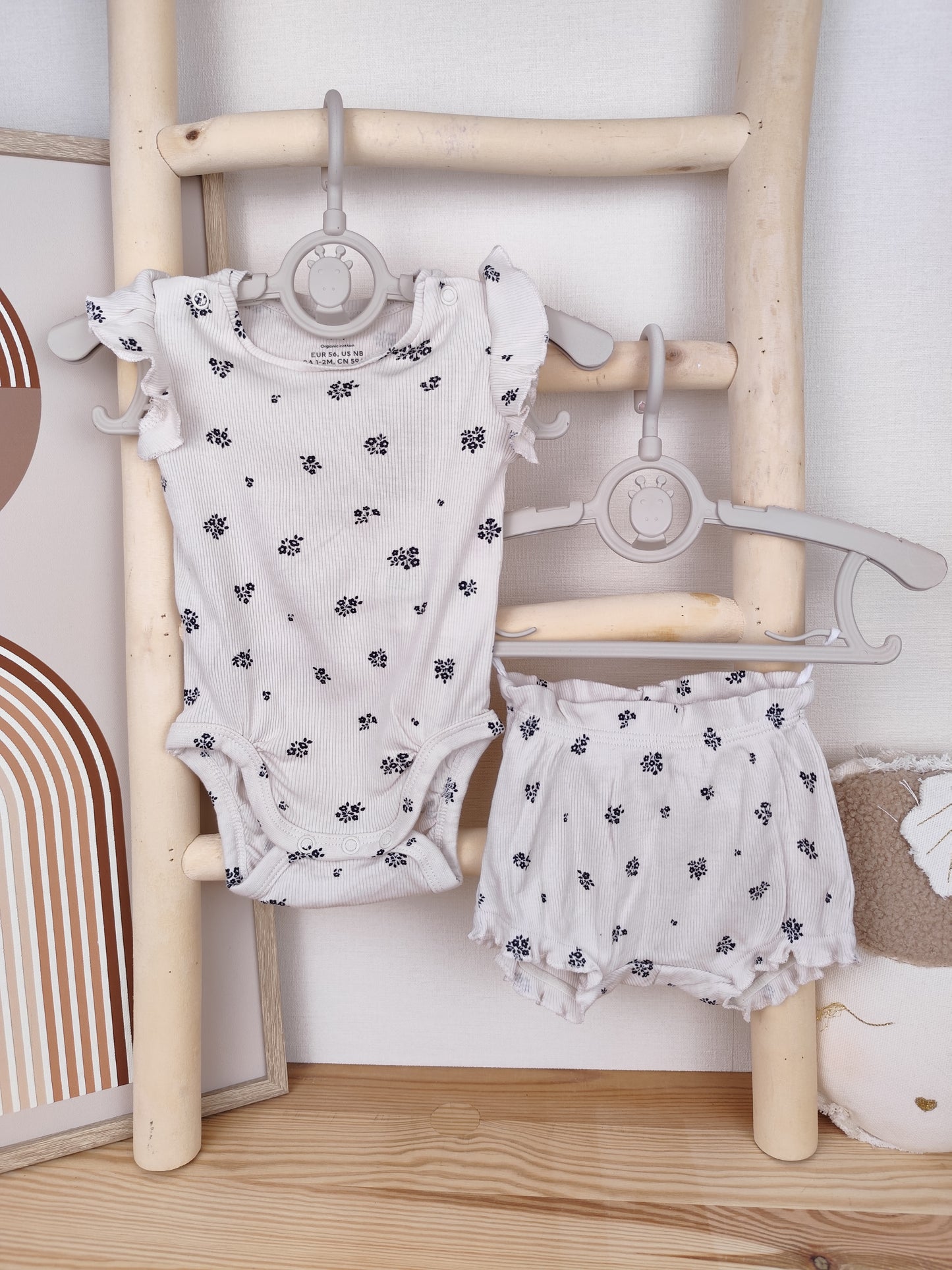 H&M Set - Blumen - Größe 56
