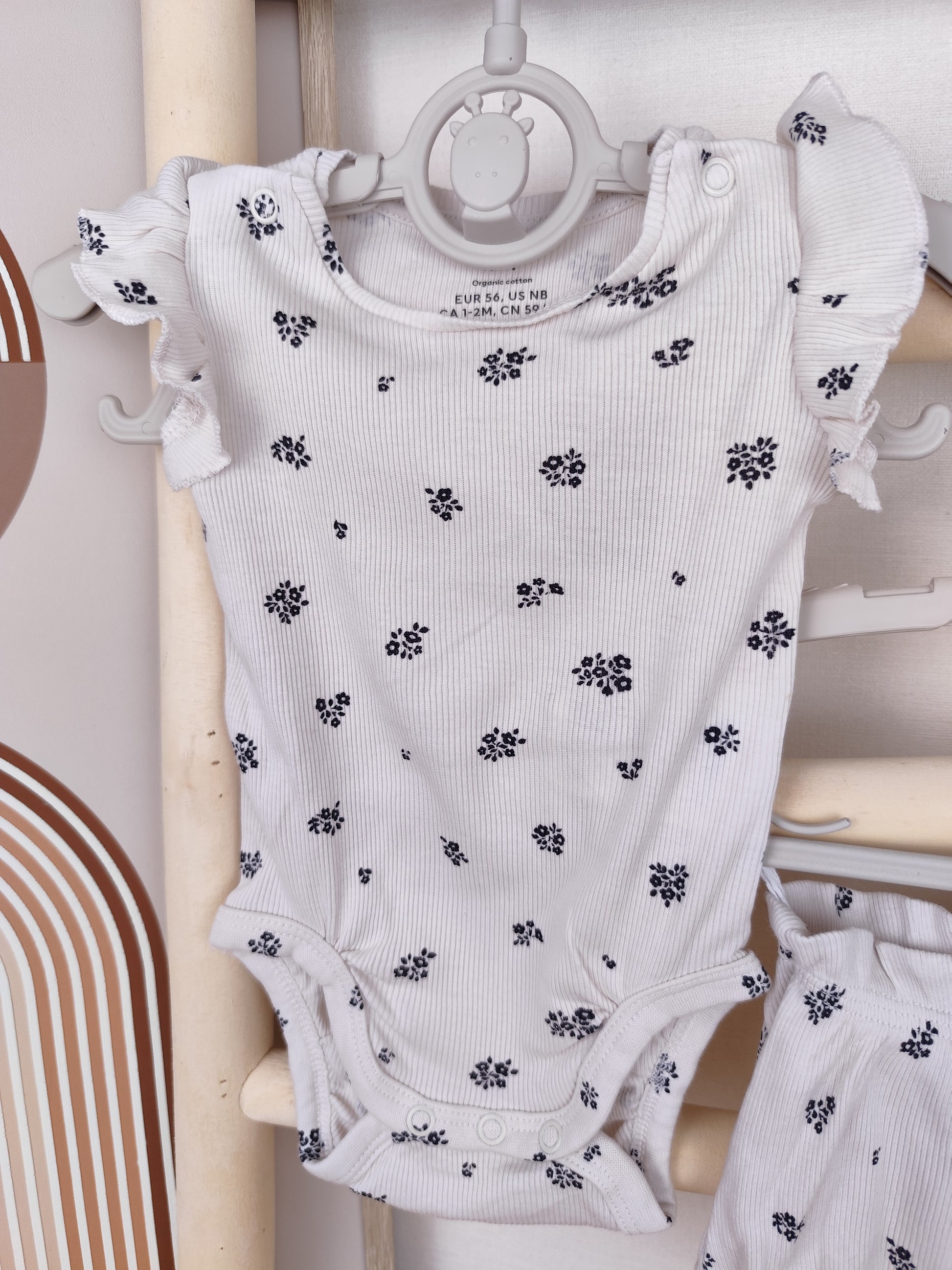 H&M Set - Blumen - Größe 56