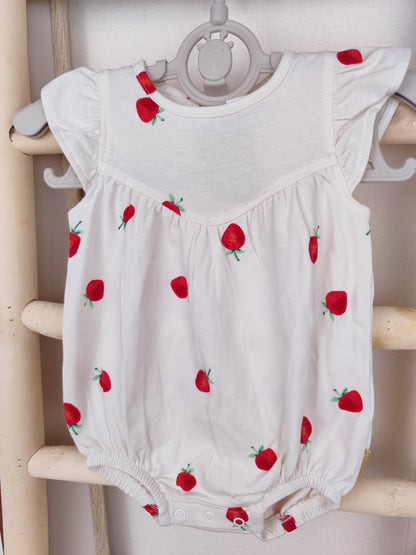 Hema Romper - Erdbeeren - Größe 56