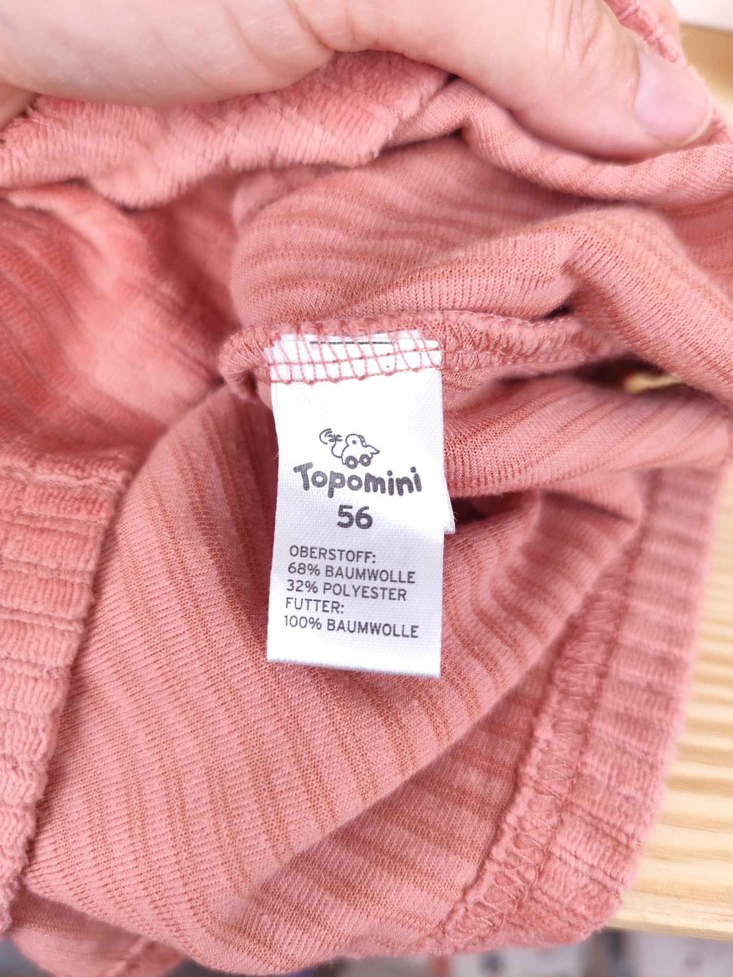 Topomini Kleid - gerippt - Größe 56