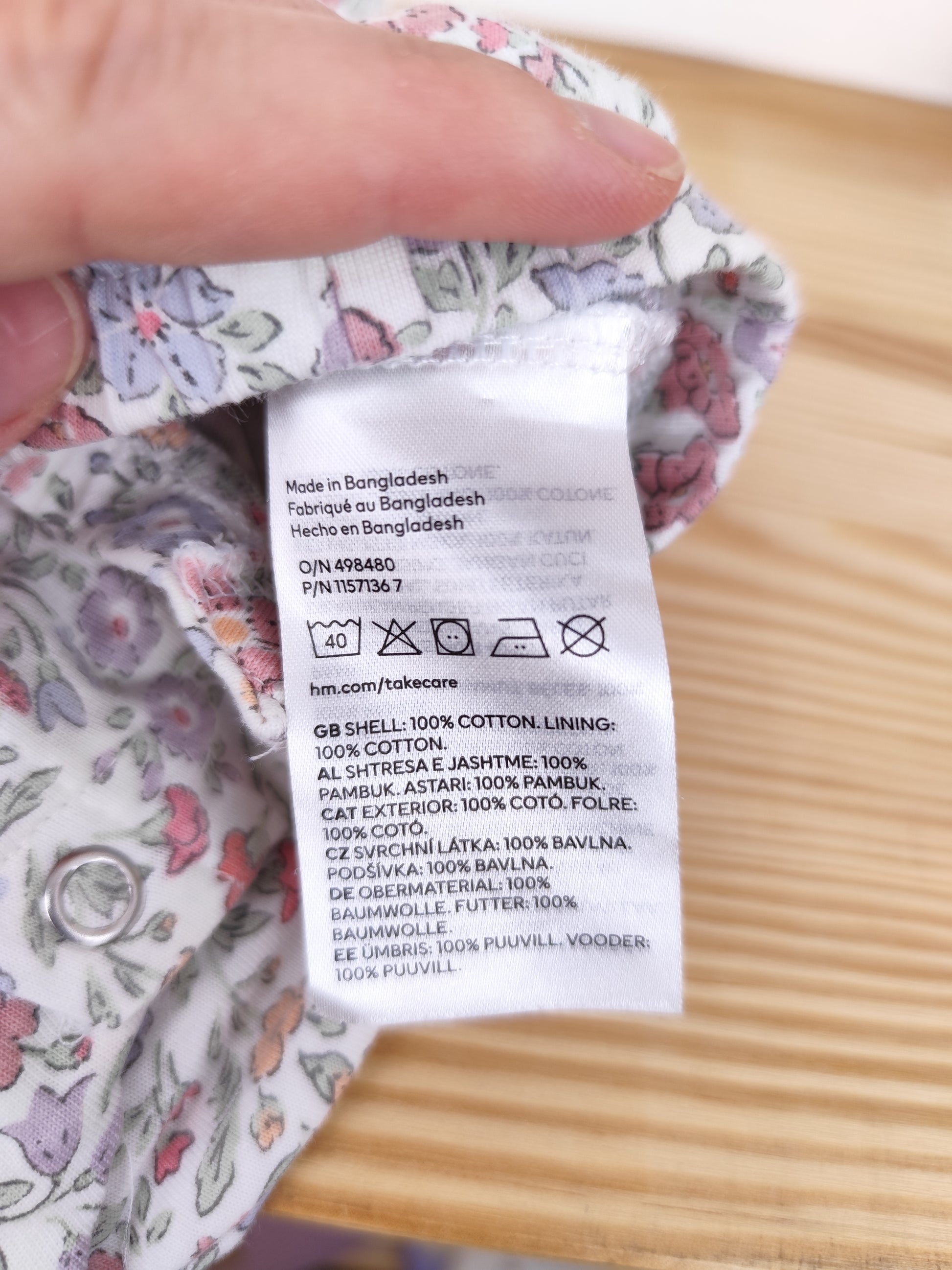 H&M Jumpsuit - Blumen - Größe 56