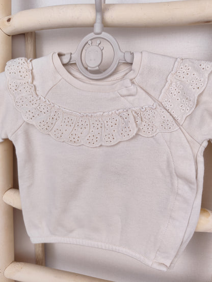 H&M Pullover - Rüschen - Größe 56
