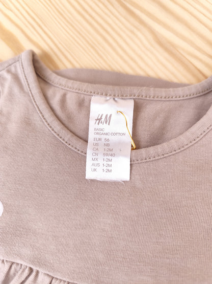 H&M Kleid - gepunktet - Größe 56