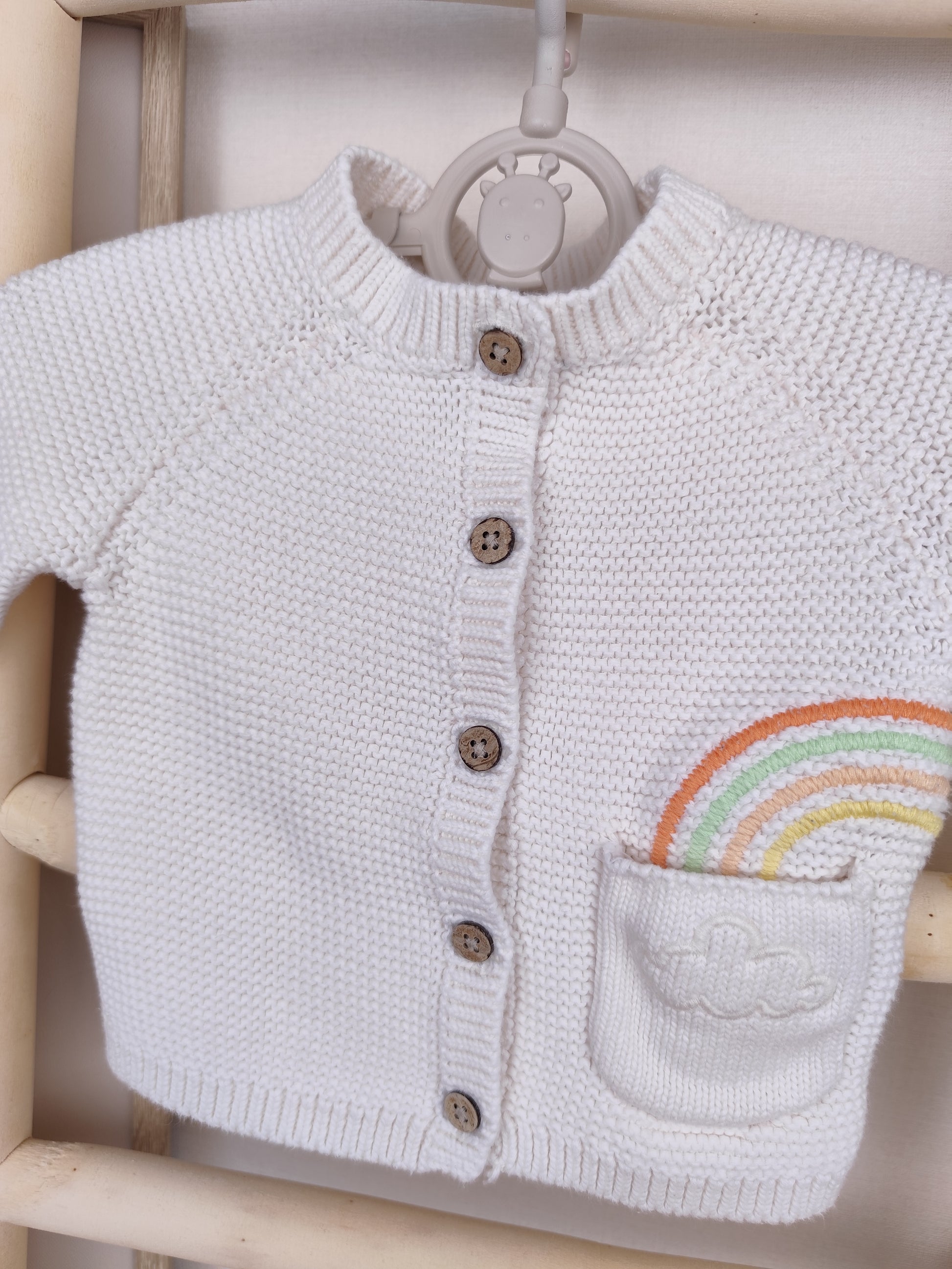Topomini Strickjacke - Regenbogen - Größe 56