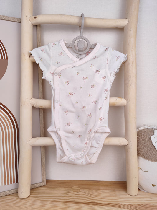 H&M Wickelbody - Blumen - Größe 62