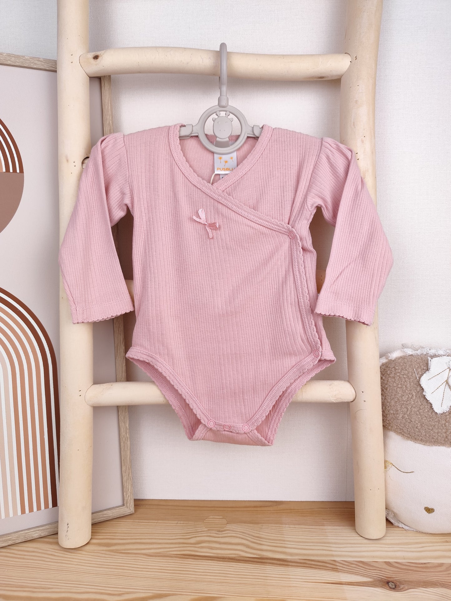 Pusblu Wickelbody - gerippt - Größe 62/68