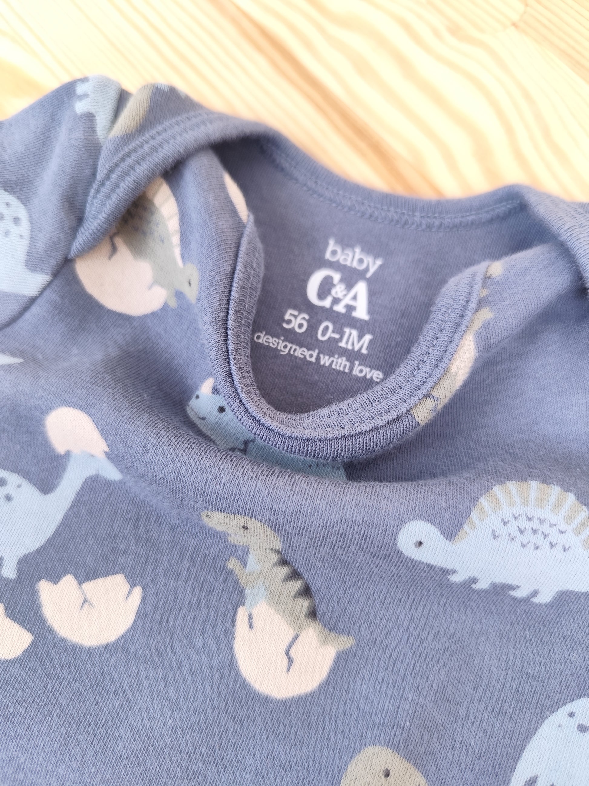 C&A Kurzarmbody - Dino - Größe 56