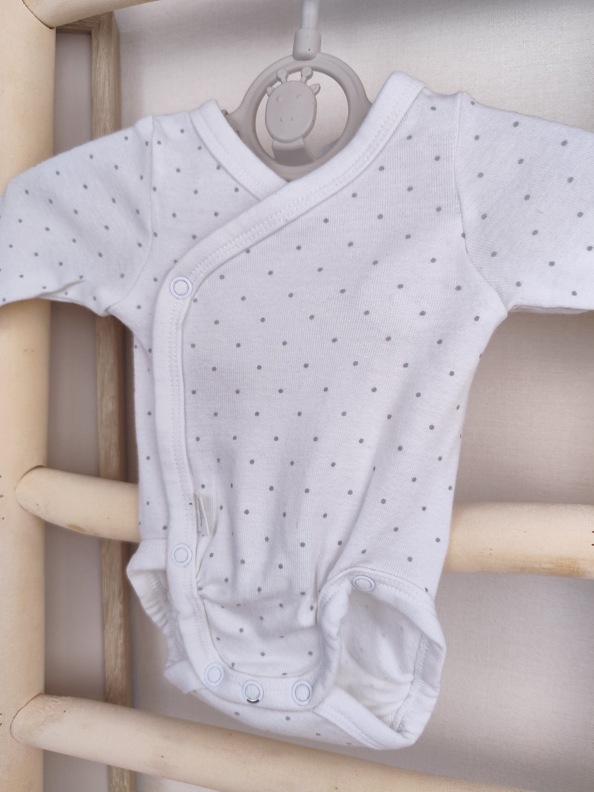 H&M Wickelbody - gepunktet - Größe 44 (B-Ware)