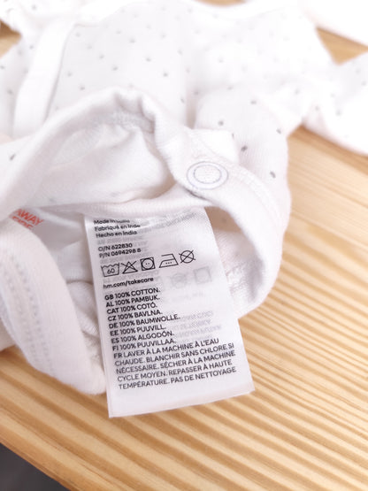 H&M Wickelbody - gepunktet - Größe 44 (B-Ware)