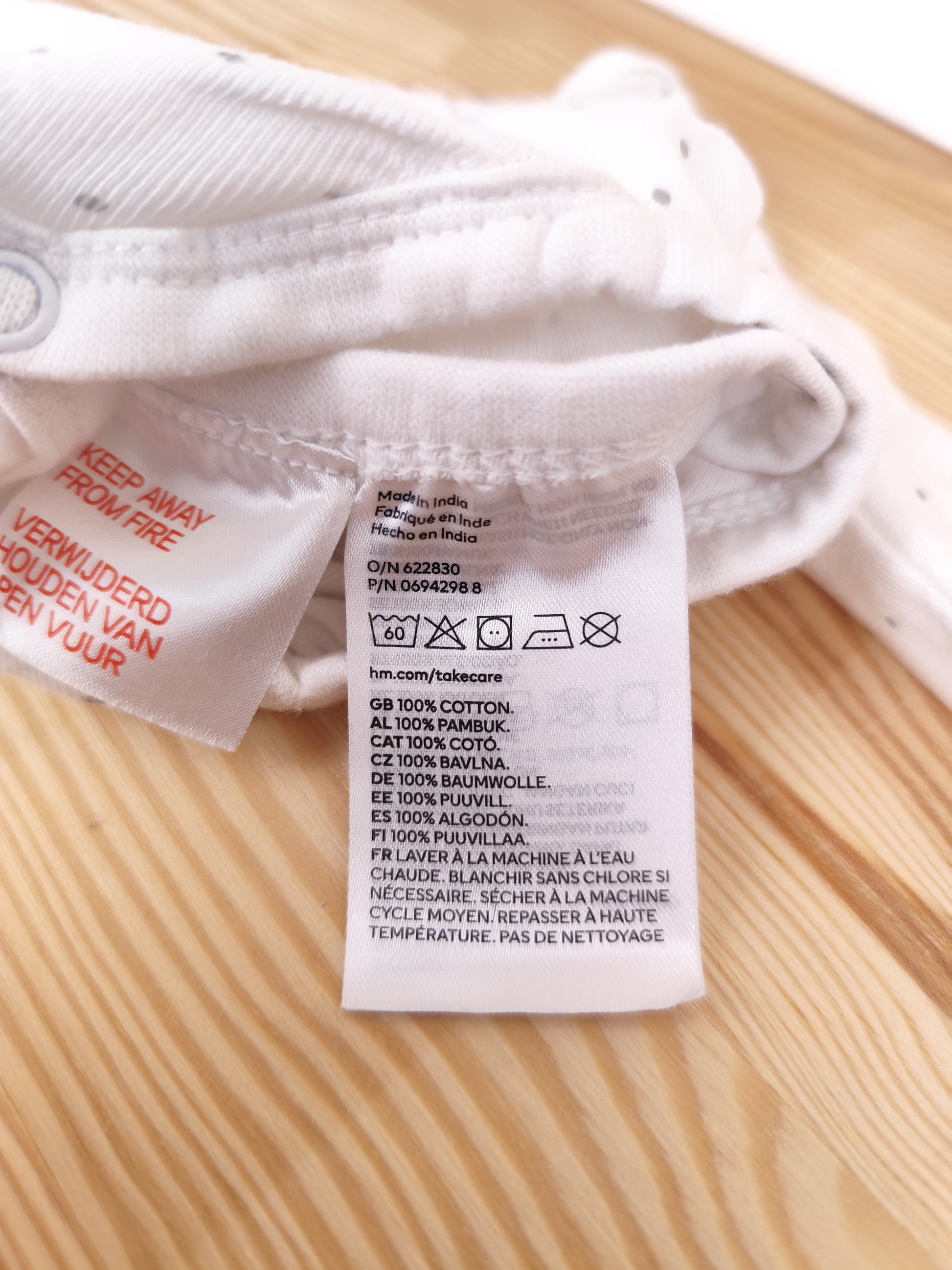 H&M Wickelbody - gepunktet - Größe 44