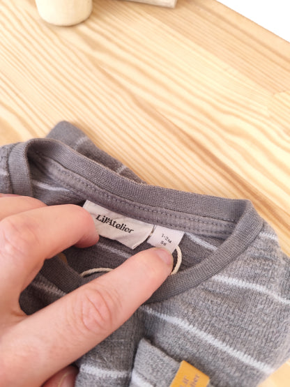 Lil'Atelier Body - gestreift - Größe 56