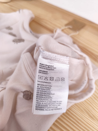 H&M 2 Bodys - kurzarm - Größe 68