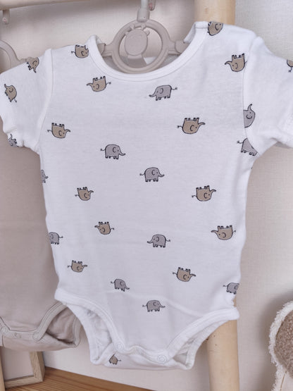 H&M 2 Bodys - kurzarm - Größe 68 (B-Ware)