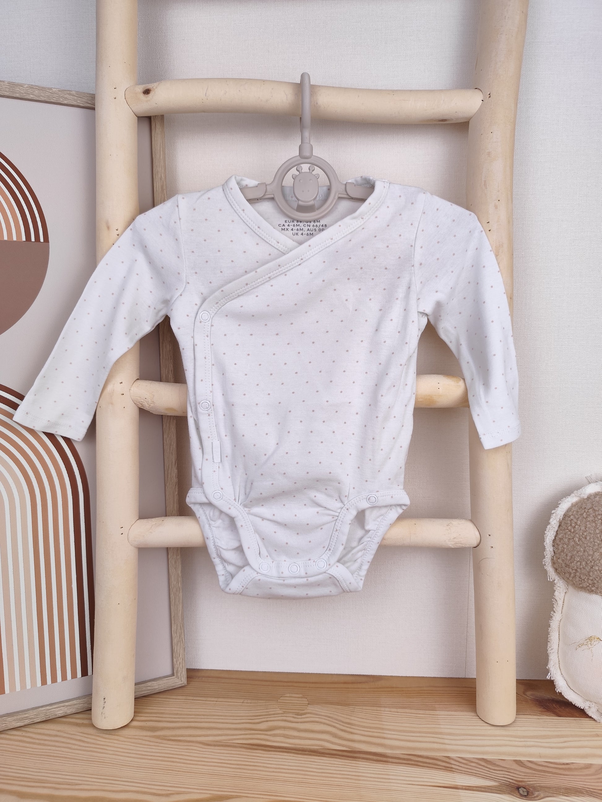 H&M Body - gepunktet - Größe 68