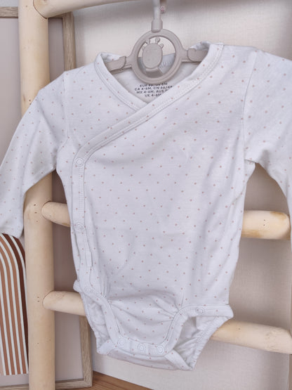 H&M Body - gepunktet - Größe 68