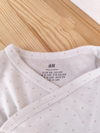 H&M Body - gepunktet - Größe 68