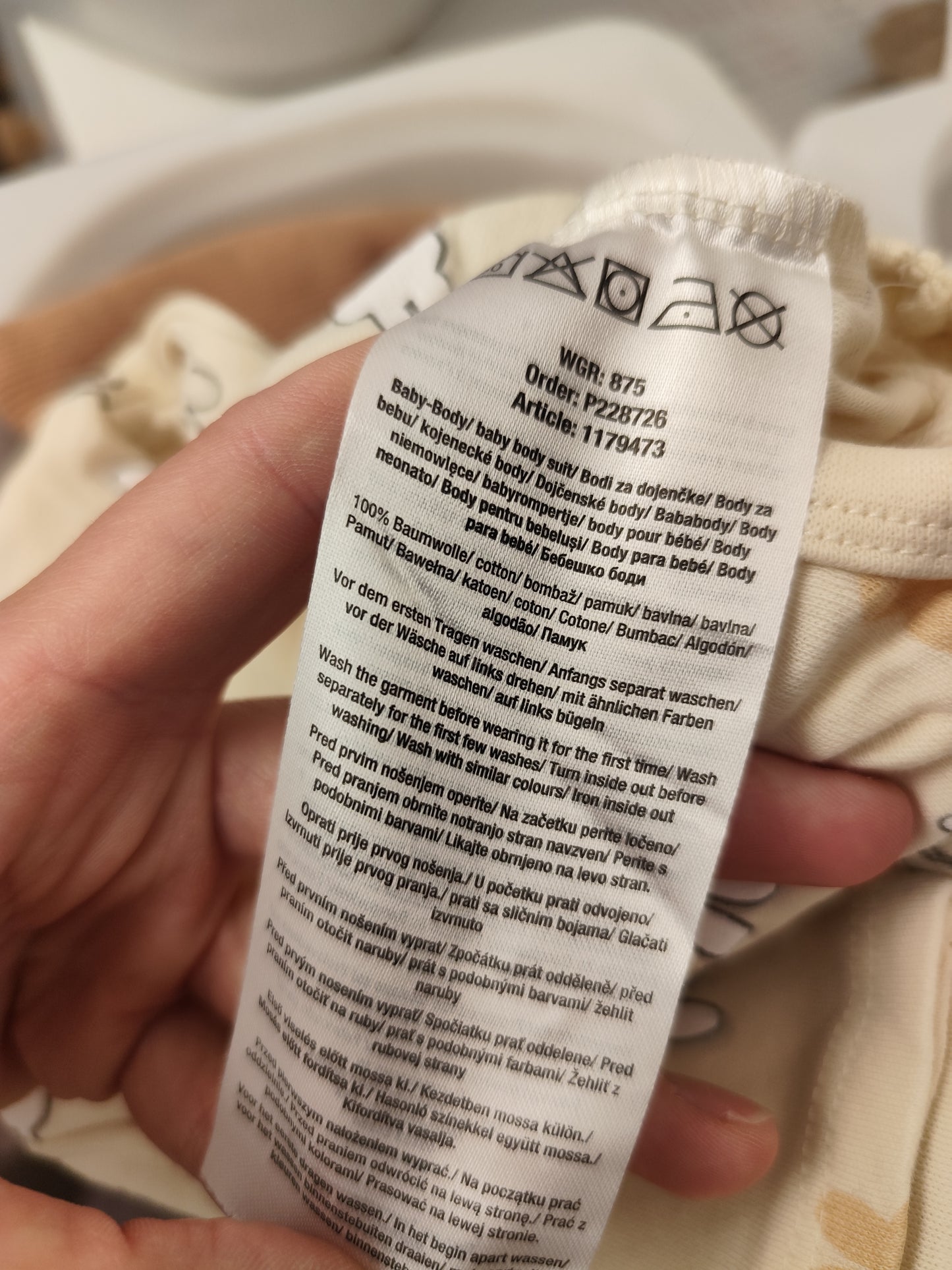 Unbekannt Wickelbody - Größe 68 (B-Ware)